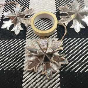 Elegant Silver Snowflake Ornaments